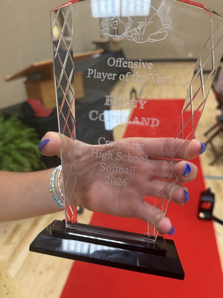 RileyC_15's tweet photo. Proud to have earned Offensive Player of the Year for the 2nd year in a row.🏆🥎

.370BA | 30 Hits | 25 RBIs | 6 Strikeouts | 91 Plate Appearances

Proud to represent the Crestview Bulldogs and thankful for my teammates and coaches!

Uncommitted Catcher | Class of 2027 https://t.co/kN7V98MeQB
