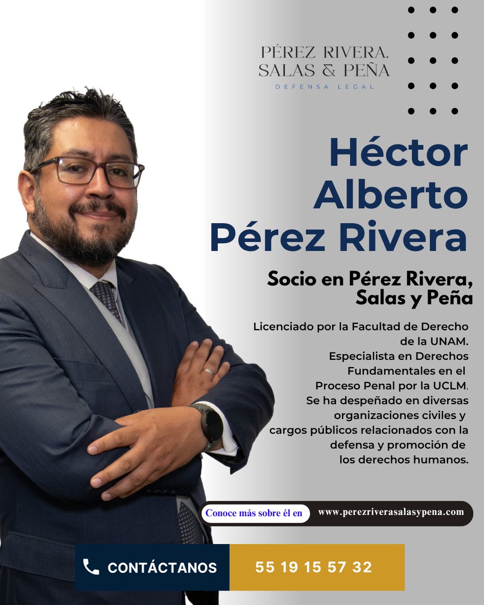 Pérez Rivera, Salas y Peña/ Defensa Legal tweet media