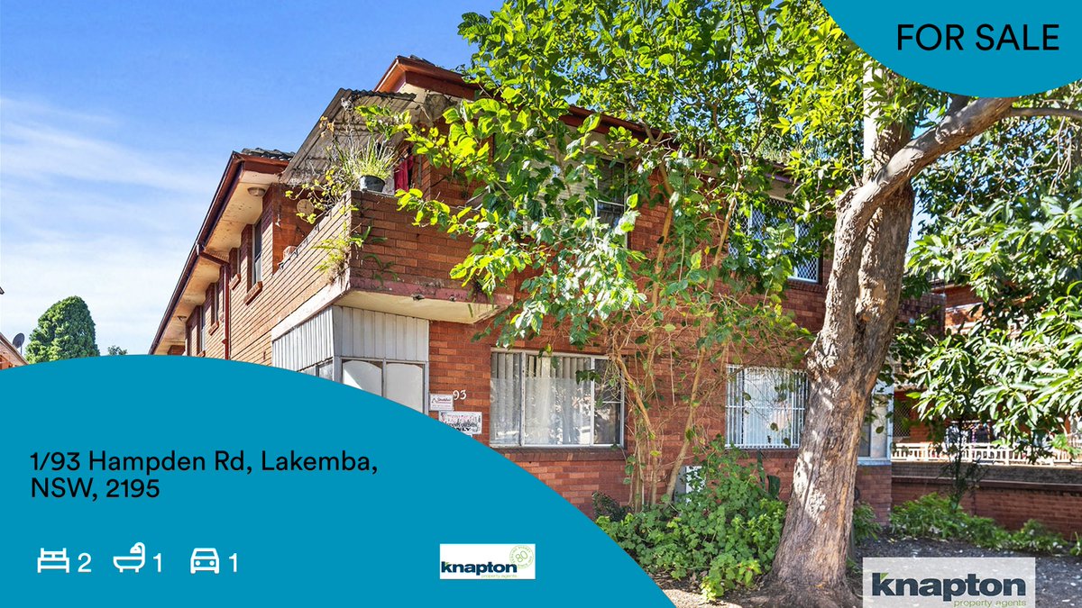 KnaptonProperty's tweet photo. We have just listed 1/93 Hampden Rd, Lakemba, NSW, 2195  Be the first to view this property, visit https://t.co/tvWnuha8DM for inspection details.

https://t.co/2FvQNfsHoI

#ratemyagent #realestate #Knapton_Property_Agents #Lakemba #trending #property #investors https://t.co/p4x03U7bqP