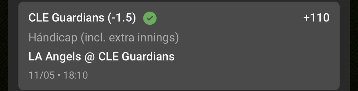 EsotericLifes's tweet photo. Discord and whop day ⚾️

Cleveland Guardians ML✅
Cleveland Guardians -1.5 ✅ https://t.co/ev1aHFYB4I