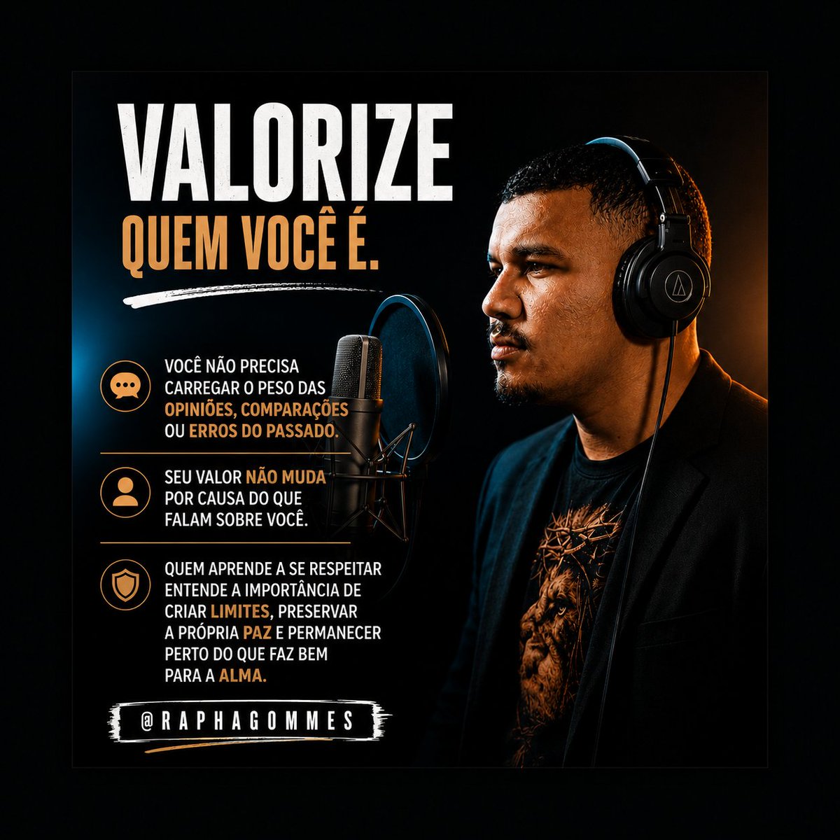 _raphagommes's tweet photo. Seu valor não muda por causa da opinião dos outros.
Aprenda a se respeitar, criar limites e proteger sua paz. 🖤✨
Você já se colocou em primeiro lugar alguma vez? 👇
#SeValorize #AmorProprio #Motivacao #Reflexao #Mentalidade #Autoestima #Mindset #PazInterior #Evolucao https://t.co/fET2sYG6Dh