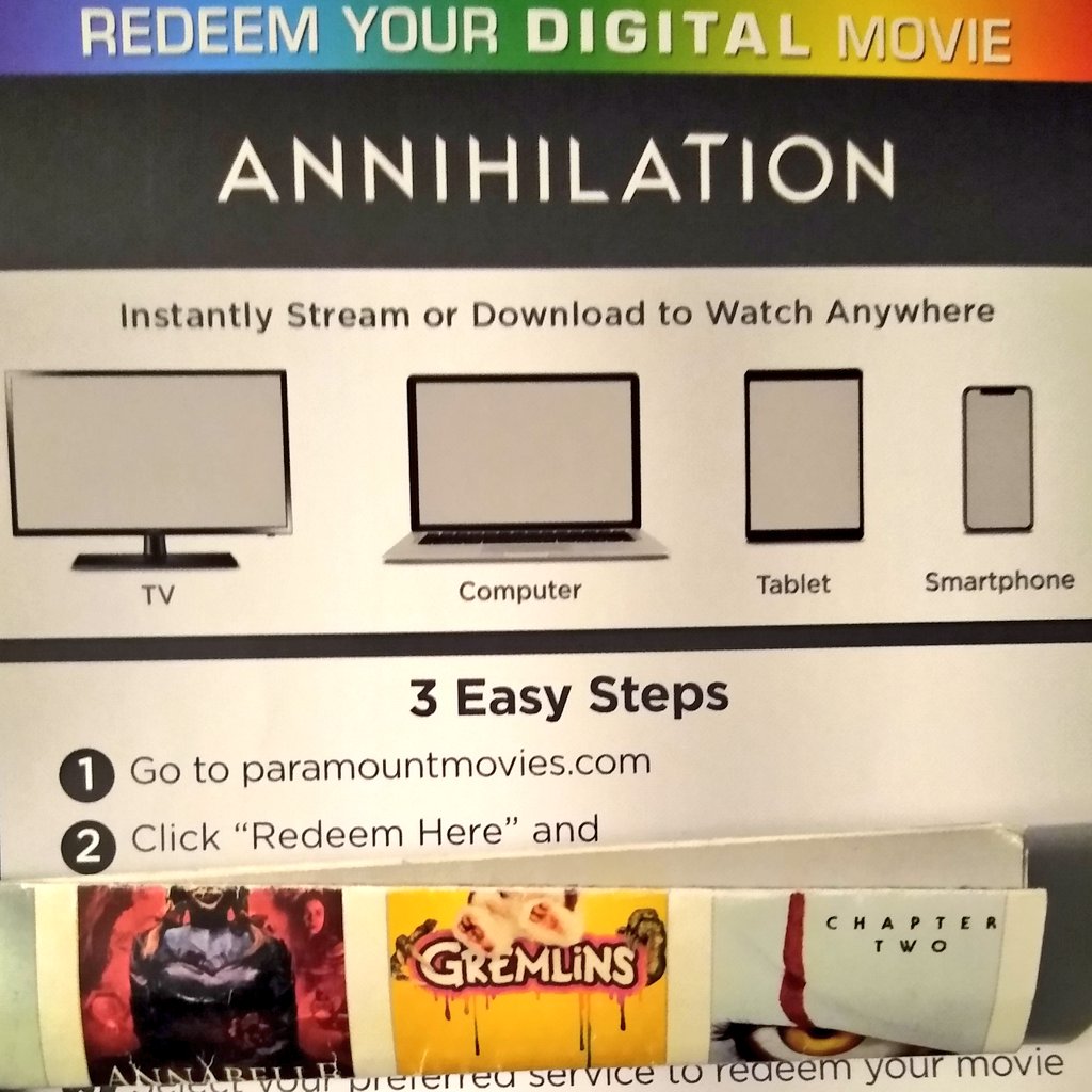 Giving away one free code for ANNIHILATION (Fandango/AppleTV) from my 4K! To enter:

-Repost this post
-Follow my account

Winner entry # randomly drawn from those who qualify by 9pm EST MAY 13th. Code sent to DM. Must redeem within one week.