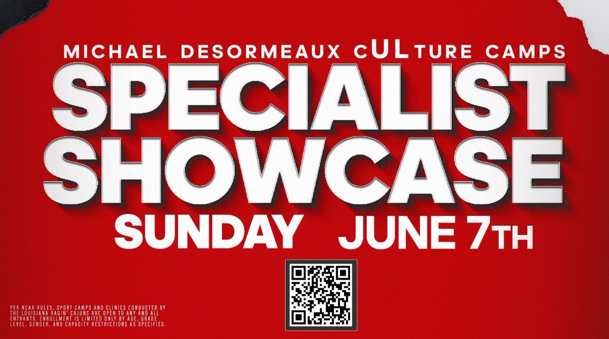 MaxPocsik's tweet photo. Thank you @loganboudreaux3 for reaching out and inviting me to the @RaginCajunsFB specialist camp on 6/7. 🙏🏻

@WolvesPlano @BlakeBowling15 @C_Stephens94 @CoachStone15 @KohlsKicking @Chris_Sailer @CSKRECRUITING @HKA_Tanalski https://t.co/08mjDgoMNY