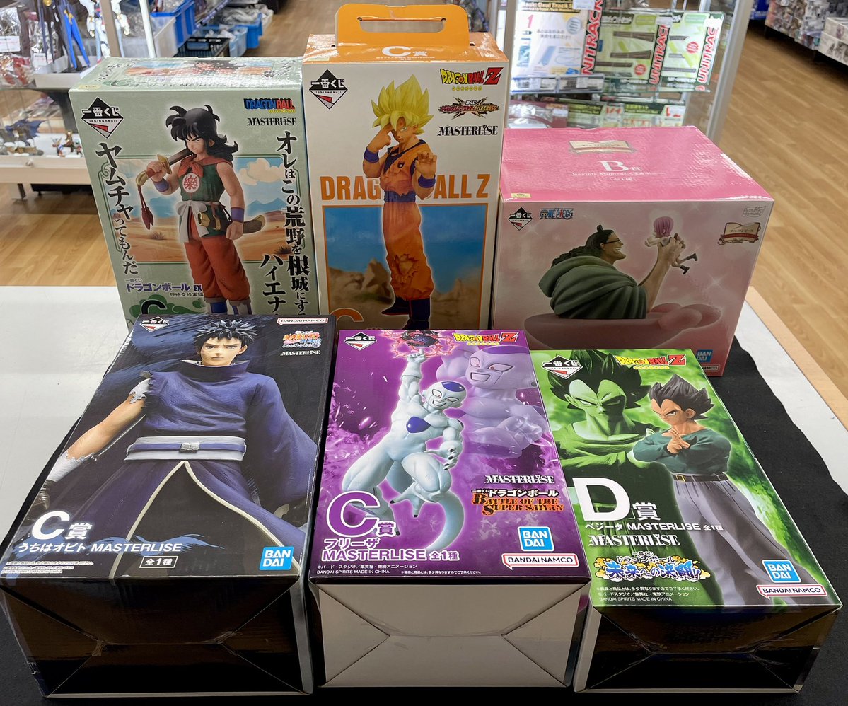 フィギュア入荷情報🔥 ドラゴンボール、NARUTO、ワンピースの 一番くじ