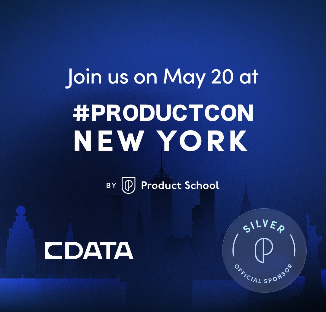 DayalBipin's tweet photo. At #ProductCon, product and engineering leaders will be exploring governed enterprise connectivity, MCP infrastructure + live cross-system data access for production AI.
 
Meet @CDataSoftware there! 
🎟️ Use COMMUNITY20 for 20% off
https://t.co/60KezkkpIQ https://t.co/fIVuQsAO3R