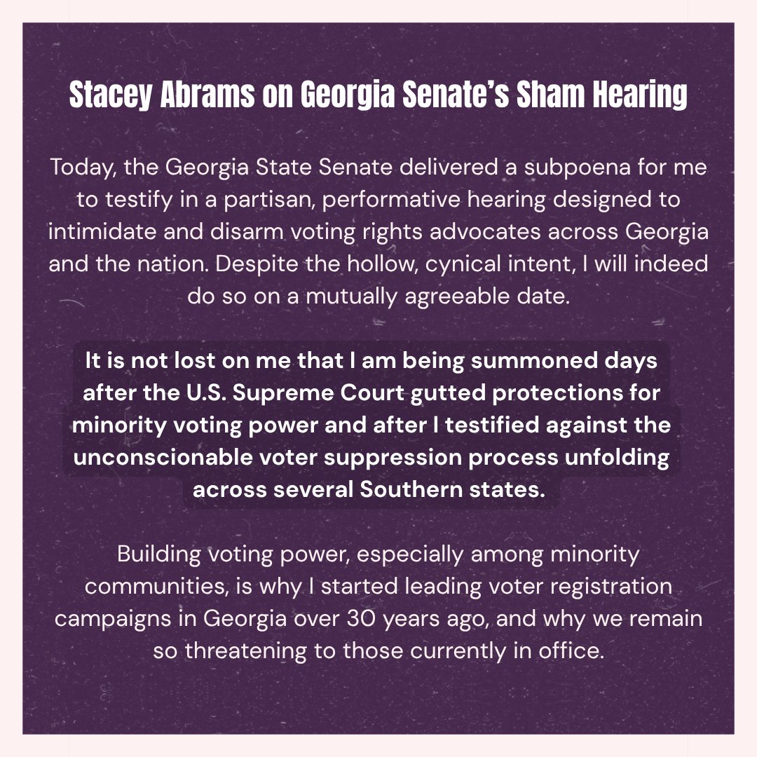 Stacey Abrams tweet media