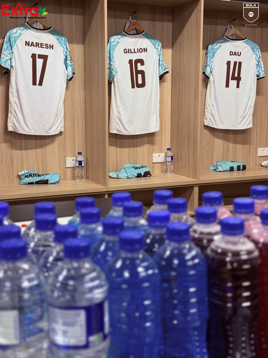 thebulafc's tweet photo. The changing room is ready, the boys are on their way to the stadium, and kick-off is 90 minutes. One final battle in the Leaders Group awaits.

Extra Bula FC take on South Melbourne FC today as the team looks to finish strong.

📍 Eden Park
⏰ 3PM Kick-Off

#ExtraBulaFC https://t.co/JjtMxkSV2t