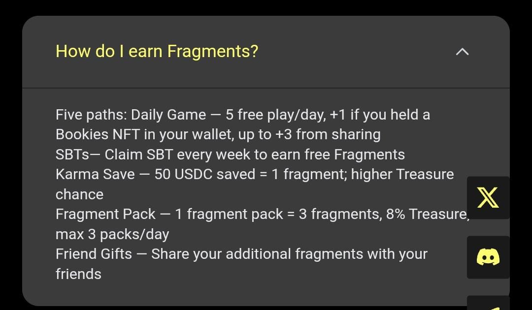 NwangJohn's tweet photo. $BOOK by @realtbook is coming..
Bookies nft phase 3 is coming.
Even though we all cheered for the tge in Q2, let us hope for the best and trust the team.
Unlike phase 2 and 1, phase 3 comes with a good discount when you hear at least 4 fragments by the method in screenshot below. https://t.co/DKvZrUZgSb