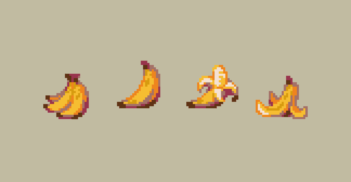 oworowo's tweet photo. The life cycle of a banana 🍌
#pixelart https://t.co/QIvMheSYkq