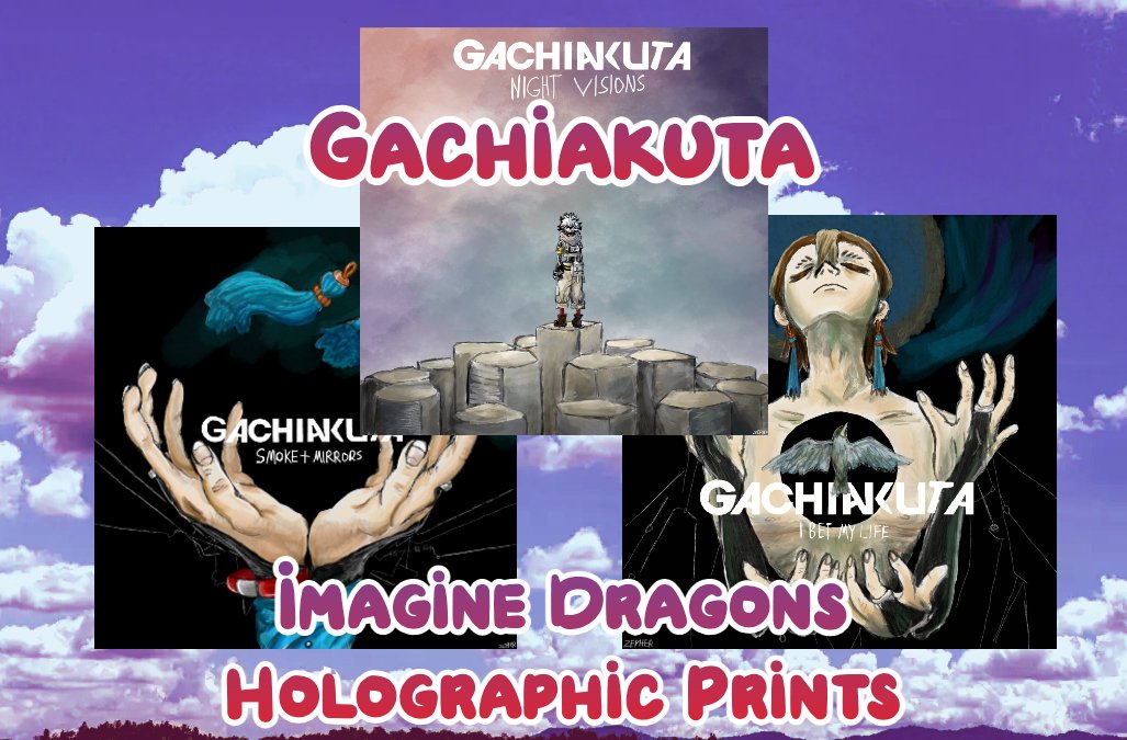 New #GACHIAKUTA handmade holographic prints available at my shop