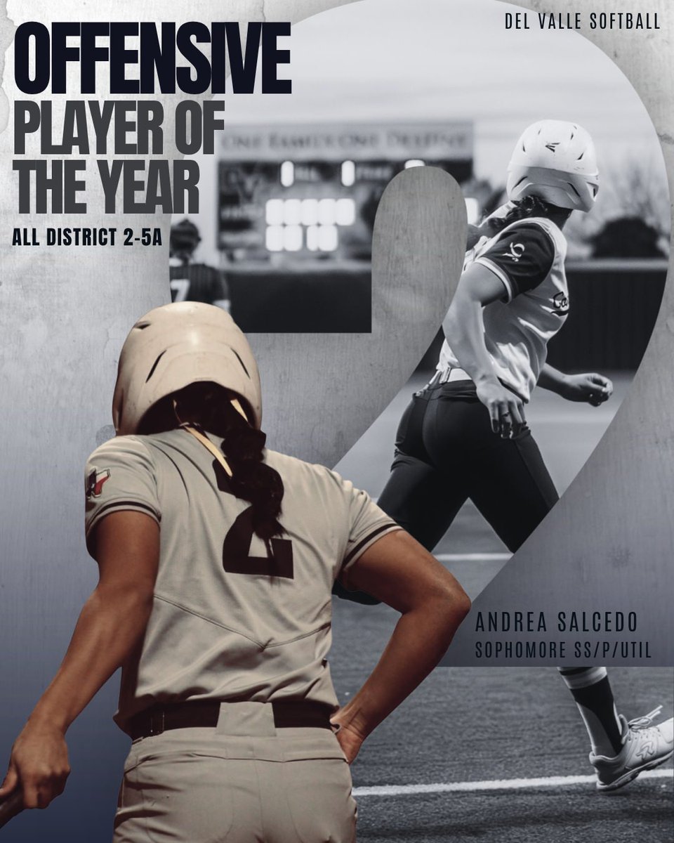 DVHSVarsitySB's tweet photo. Congratulations to Andrea Salcedo for being selected as the 2025 All-District 2-5A Offensive Player Of The Year!! Keep working hard and continue to grow! We are all so proud of you!💙💪🏼🥎 #bigbadblue https://t.co/79cnG5nnu4
