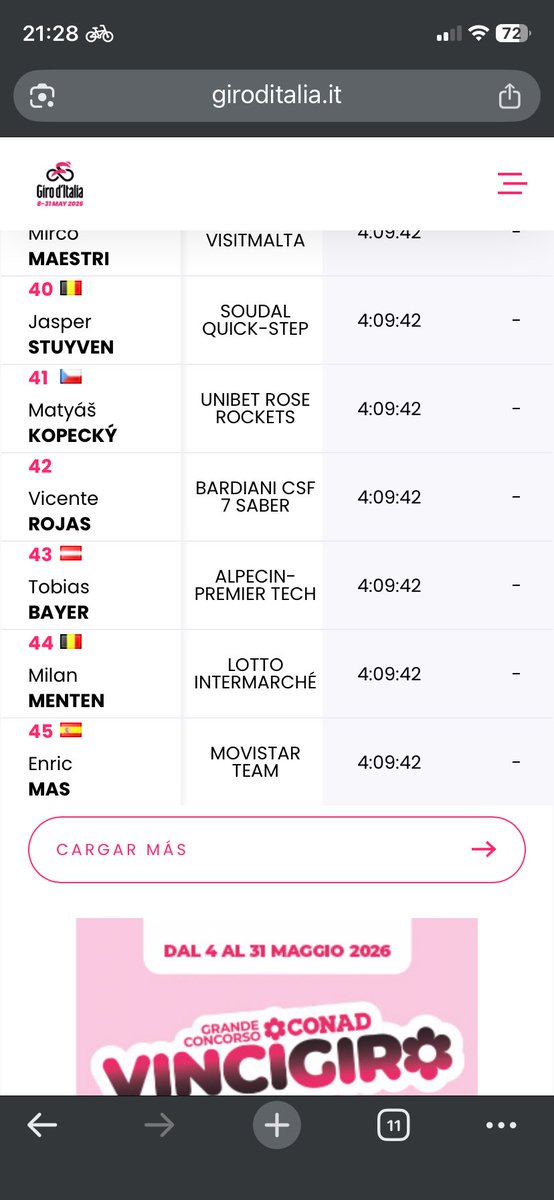 Ro__Mackay's tweet photo. @giroditalia  error o discriminación??  la única bandera 🇨🇱 que hace falta para el chileno #vicenterojas #chile espero que lo solucionen https://t.co/GTAtPMSZ6L