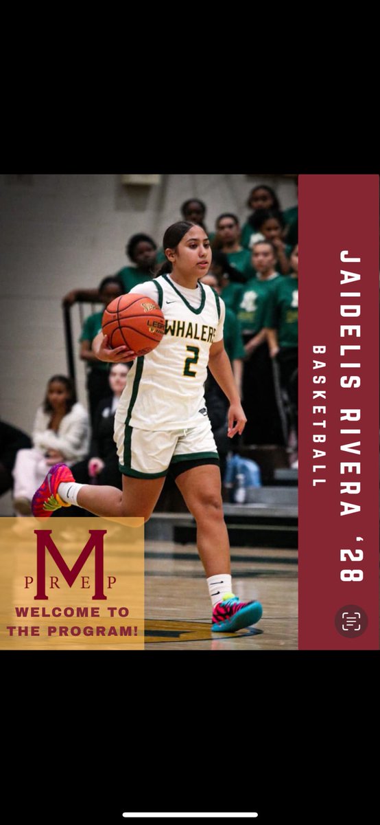 MPrepGBB's tweet photo. Excited to announce the addition of Jaidelis Rivera to the class of 2028! She is a dynamic talent and an exceptional young lady who we are thrilled to have joining us ! #FAST https://t.co/CYAmBMl4RH