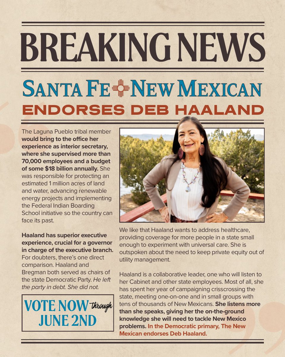 Deb Haaland tweet media