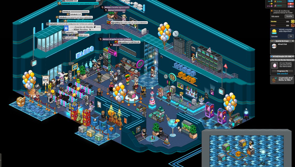 an4l0g's tweet photo. 💙Inauguração do @fswiredclub bombando!! 💙
Isso não é por nós, é pelo @HabboPTBR, #wireds e @sirjonasxx 💙💙💙 https://t.co/v1BDbBGQpm