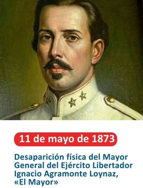 dgeam565271's tweet photo. Recordamos la caída heroica de Ignacio Agramonte, “El Mayor”, símbolo de la independencia cubana. Su ejemplo de valentía y decoro sigue iluminando la historia de Cuba. Martí lo llamó “diamante con alma de beso”, y su legado permanece eterno en la memoria de la Patria. @CubaDme https://t.co/4AwwyNA4id