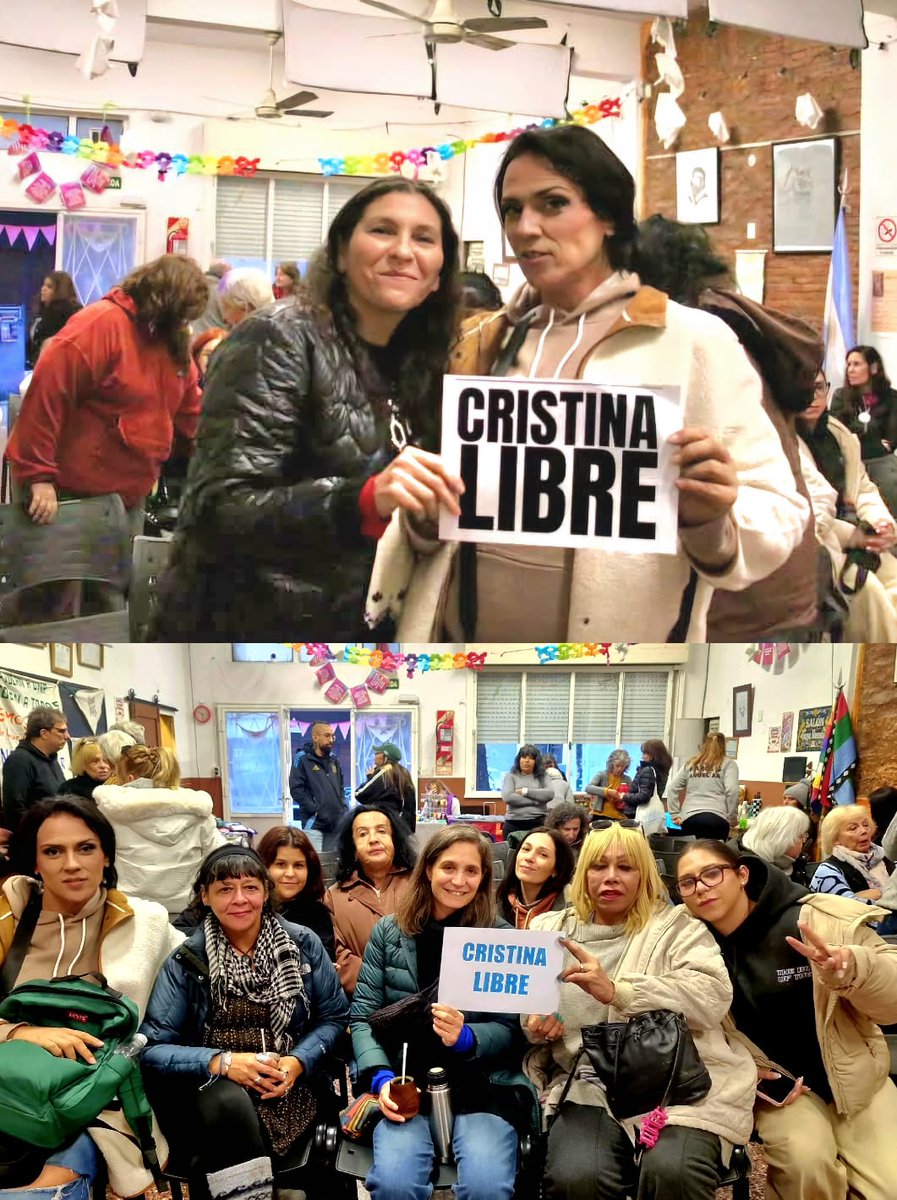furiatrava's tweet photo. Desde @lacasadelohana junto a la comision de genero del Club Larrazabal llavamos al barrio la peliculs Cuidadoras, donde ademsd tuvimos conversstieio junto a una de sus directoras y la Senadora provincial @MoniMacha en el marco de los 14 años de ls Ley de identidad de genero. https://t.co/yVEFa4FLzO