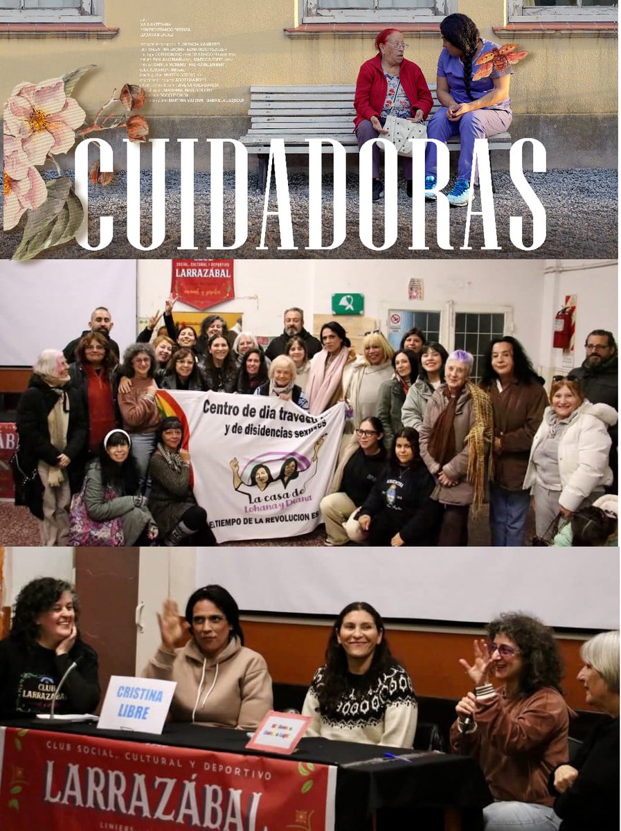furiatrava's tweet photo. Desde @lacasadelohana junto a la comision de genero del Club Larrazabal llavamos al barrio la peliculs Cuidadoras, donde ademsd tuvimos conversstieio junto a una de sus directoras y la Senadora provincial @MoniMacha en el marco de los 14 años de ls Ley de identidad de genero. https://t.co/yVEFa4FLzO