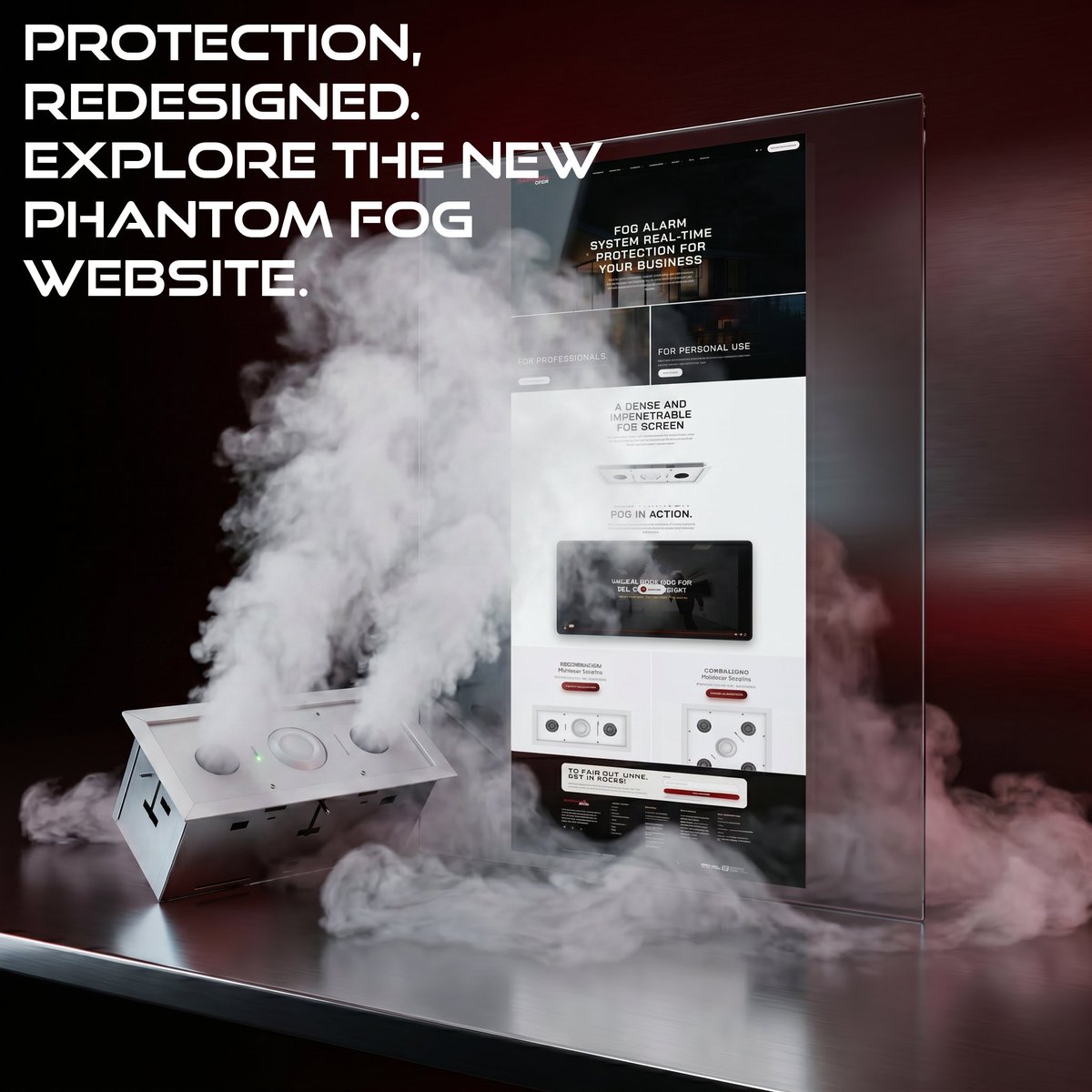 PhantomFog_Tech's tweet photo. The new Phantom Fog website is now live.

Cleaner. Faster. Built to showcase modern rapid-response security solutions for high-risk environments.

Explore the new experience.

#PhantomFog #SecurityFog #SecurityTechnology #PhysicalSecurity #RetailSecurity #LossPrevention https://t.co/jhCgl4CdX2