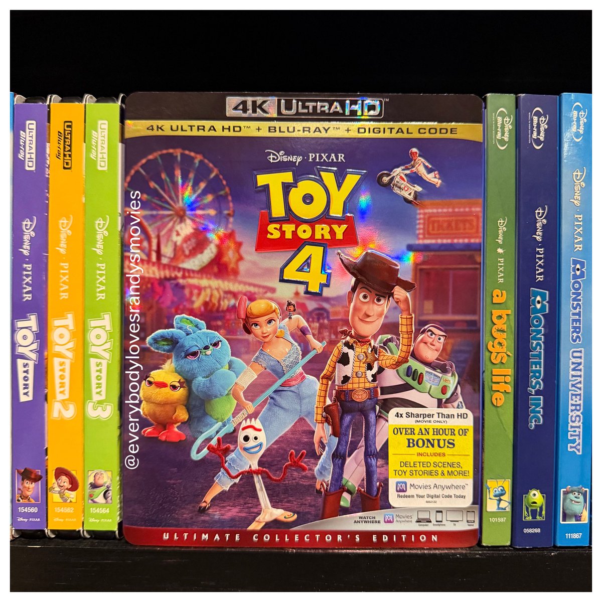 RandysMovies's tweet photo. Movie: #ToyStory4 (2019)

Starring: #TomHanks #TimAllen #AnniePotts #TonyHale #KeeganMichaelKey #JordanPeele #ChristinaHendricks #KeanuReeves #AllyMaki #JoanCusack #BonnieHunt #KristenSchaal #WallaceShawn #JohnRatzenberger #BlakeClark #DonRickles #EstelleHarris #JeffGarlin #TimothyDalton 

Directed By: #JoshCooley

#4kBluRay 
#MovieNerd 
#MovieCollector
#4kBluRayCollection 
#MovieCollection 
#MovieBuff
#Disney
#Pixar
#ToyStory
#PhysicalMedia
#FilmTwitter