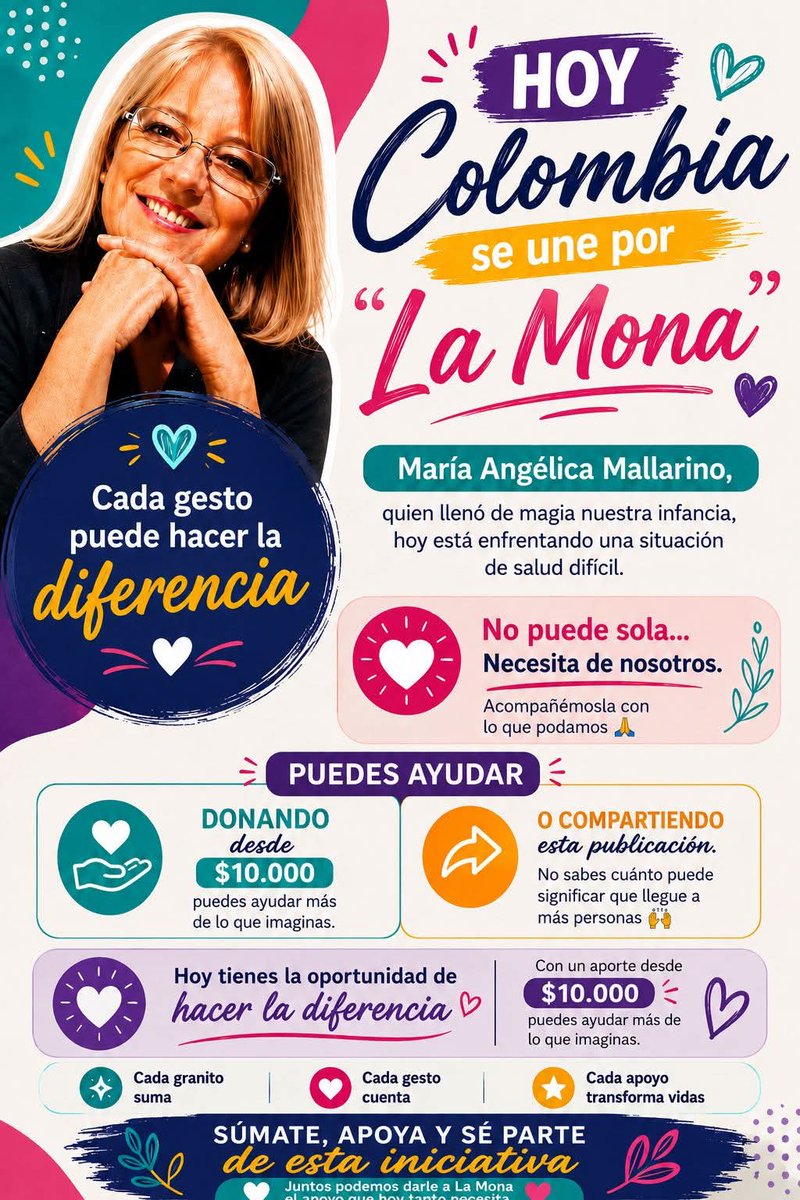 connybaene's tweet photo. Creo que es importante que sigamos unidos para apoyar a a quien nos enseñó a a soñar y que  tuvimos la oportunidad de hacer parte de los monachos,hoy la mona @monamallarino nos nececita   el costo es muy alto aquí les dejo el link https://t.co/nOChC0sXkx https://t.co/9RZqgN8erO