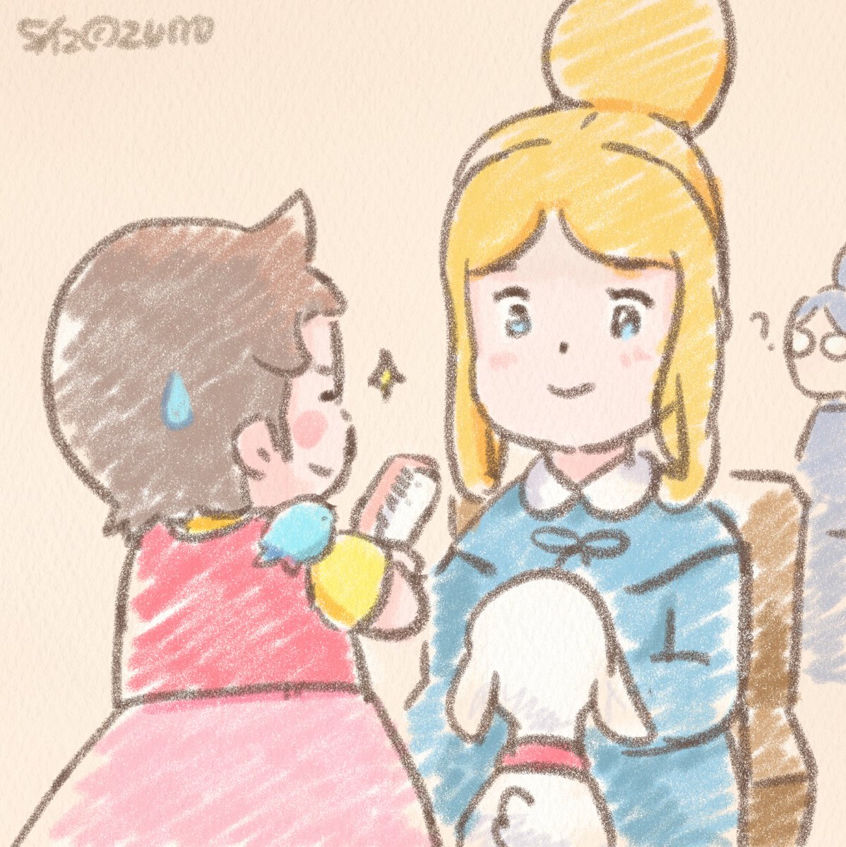 【流通数1点✨】アルプスの少女ハイジ〜ふたりのブーケ（水彩）、根拠4.5.6枚目 普通がいちばん♪😌