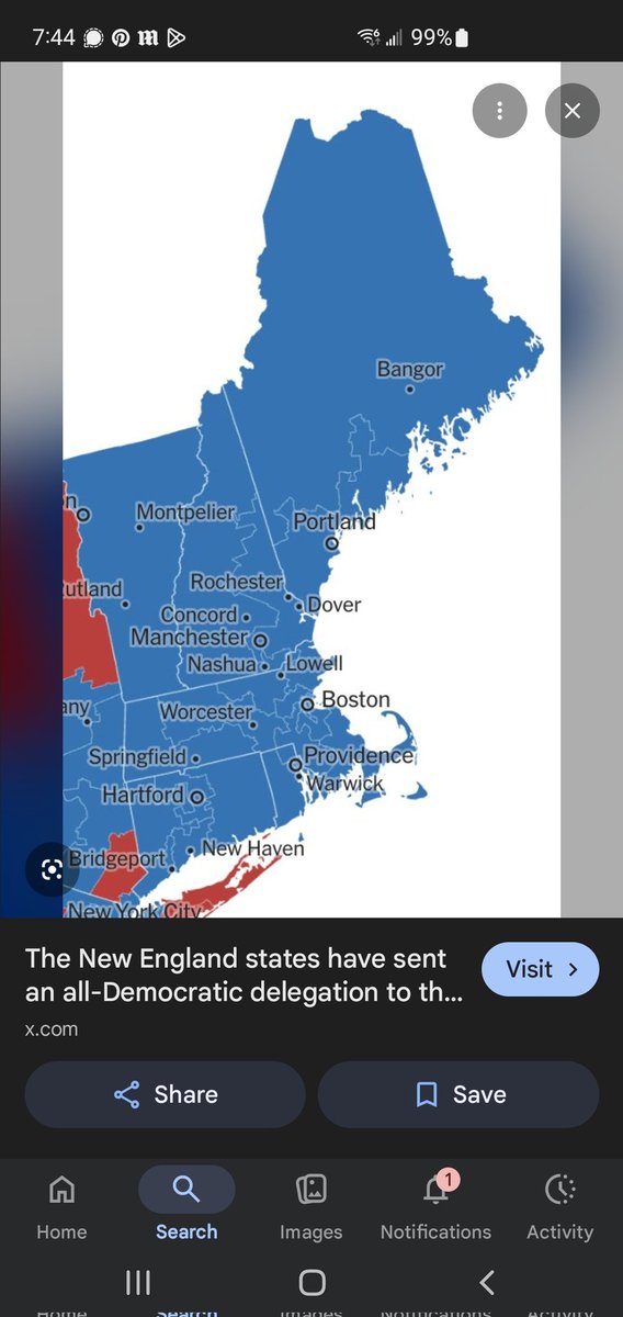 myrtle's tweet photo. @DemocracyDocket @marceelias Although New England's residents place 40% of their votes for Republicans, Democrat's gerrymandering has led to the region having no Republican representation in the House and only one Senator. https://t.co/L7LwJFKTIQ
