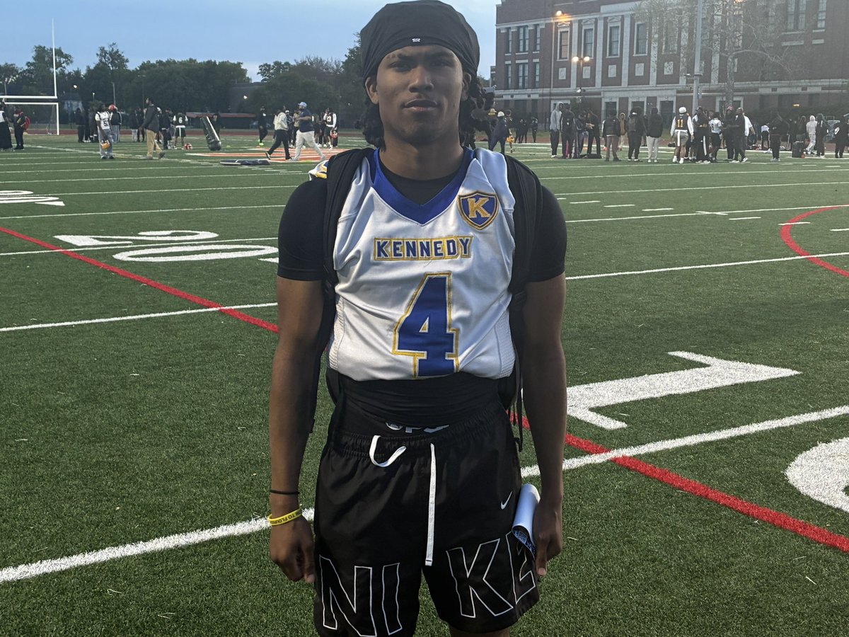 mikeclarkpreps's tweet photo. The goal of these combines is to help kids showcase their skills to college coaches. It’s already paid off for Kennedy ‘27 WR Jacob Tunstill, who picked up a Knox offer tonight. I’ll have a #SWRegional story.
@jfkhs_athletics https://t.co/U3SEroLeUC