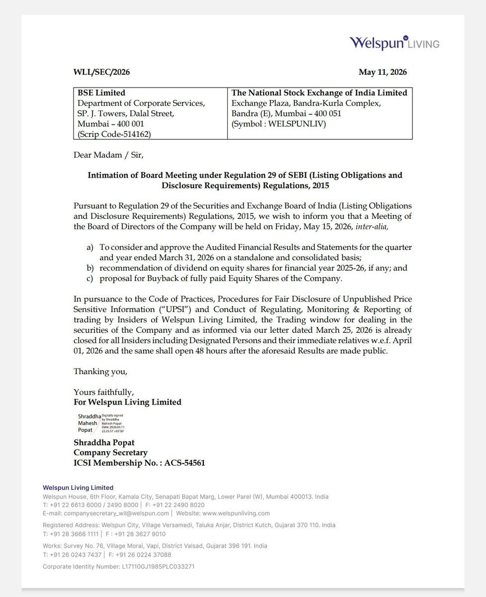 Share Buyback Updates tweet media