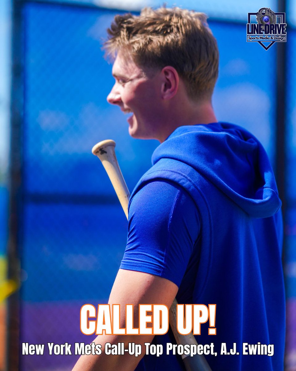 AlexisFarinacci's tweet photo. Breaking out of the MLB: Per @WillSammon of @TheAthletic , according to sources, the Mets are calling up Top Prospect, @ewing_aj ahead of their series with the Detroit Tigers. #MLB #LGM https://t.co/N4xTxKwuP8