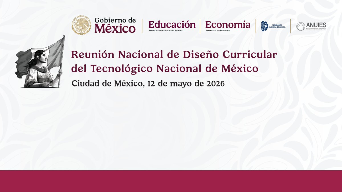 Sigue la transmisión #EnVivo de la Reunión Nacional de Diseño Curricular del TecNM, con sede en la Secretaría de Economía.

Ver aquí 👉 youtube.com/live/F-yacI56V…

#ExcelenciaEnEducaciónTecnológica 
#TodosSomosTecNM 
#SomosTecNM