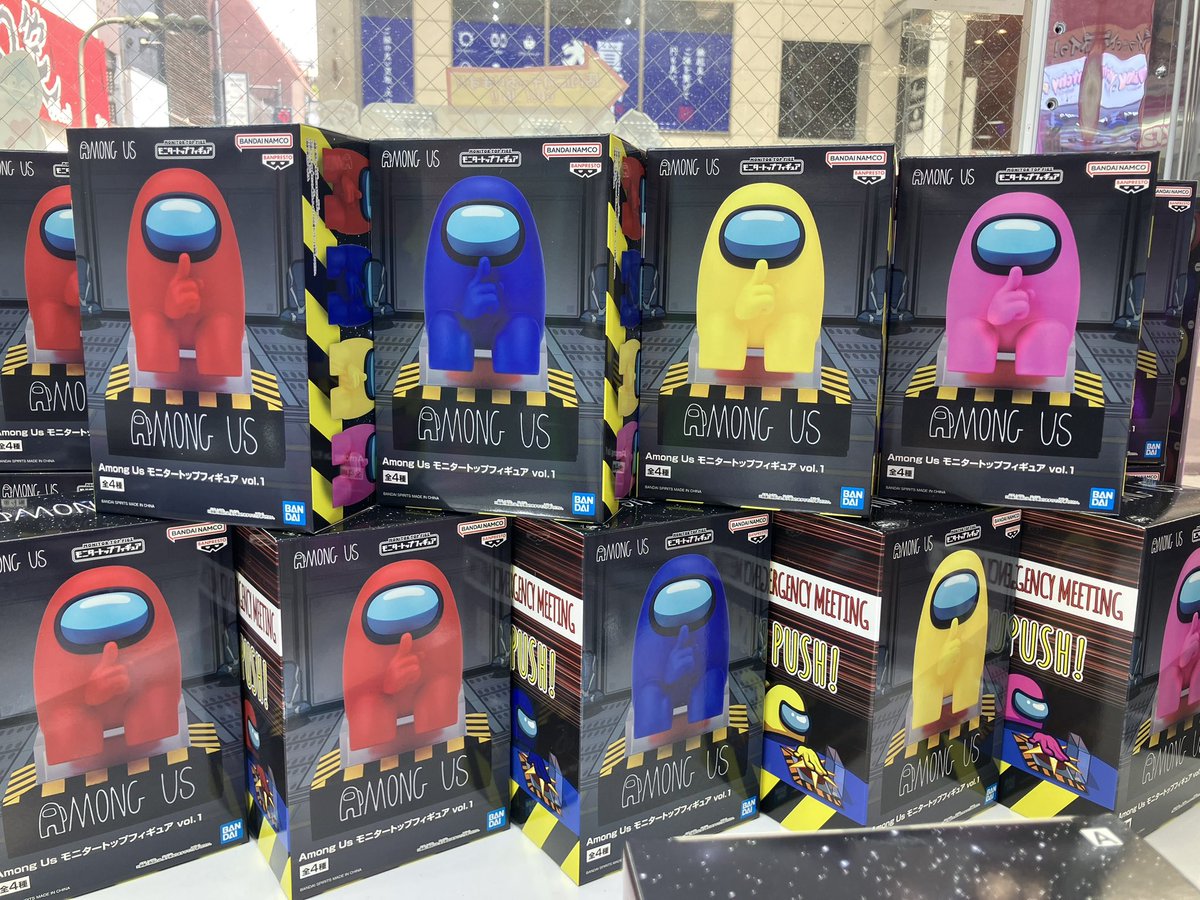 ✨新景品入荷✨】 ・Among Us モニタートップフィギュアvol.1 設置完了 