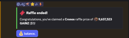 midoali88079305's tweet photo. Just won 9,637,523 $GAINZ $1 in the @monkeymuscle121  Cronos Raffle!🔥As a $GAINZ holder, this hits different 💪 Diamond Bank of Cronos protecting &amp; rewarding the community daily! $DBC + $GAINZ cooking on #Cronos. You stacking or still watching? 🦧 $GAINZ $DBC | #DeFiApeGang https://t.co/IgnFMUBsuZ