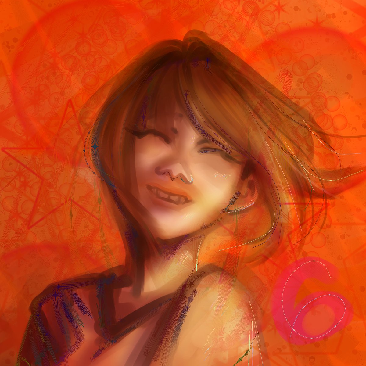 SIXyyo's tweet photo. Warm up doodle of the day, using my least favorite color🟠 #artcommissions #illustration #artㅤㅤㅤㅤ https://t.co/ESWCovr9JV