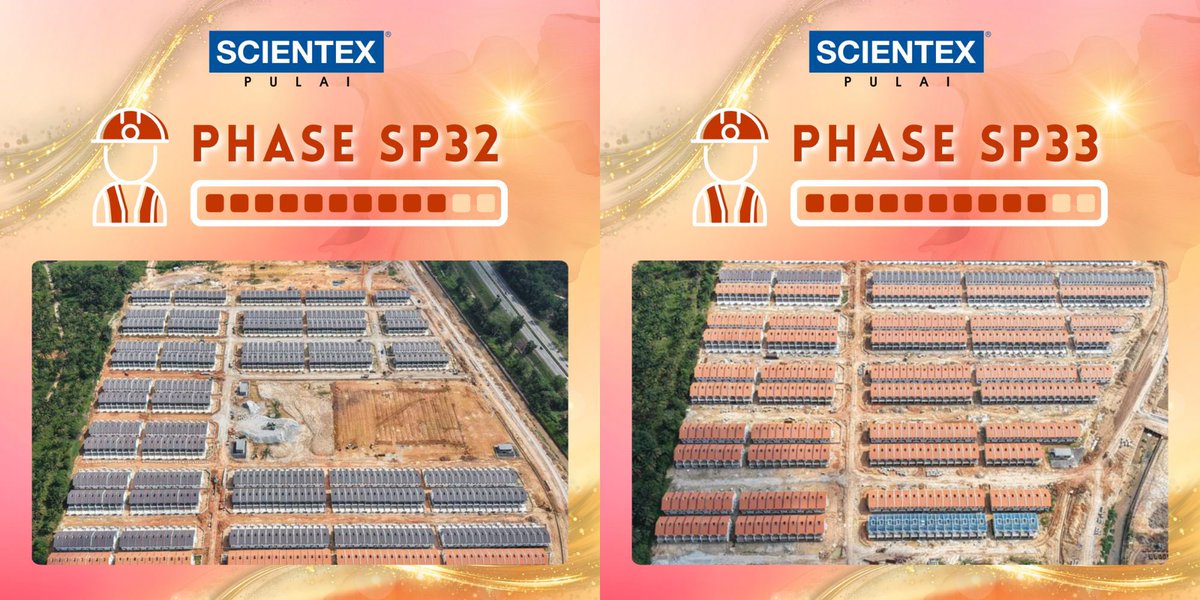 scientexpulai's tweet photo. Scientex Pulai Construction status as of May 2026 ✨ 
Stay tuned for more update!!

Contact us for more info :
☎️07-5702033
📱Whatsapp: https://t.co/K52f4rIlpc
💻FB: https://t.co/Bkjqf7PI9W https://t.co/ZzRRnfAGEC