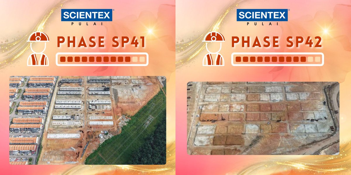 scientexpulai's tweet photo. Scientex Pulai Construction status as of May 2026 ✨ 
Stay tuned for more update!!

Contact us for more info :
☎️07-5702033
📱Whatsapp: https://t.co/K52f4rIlpc
💻FB: https://t.co/Bkjqf7PI9W https://t.co/ZzRRnfAGEC