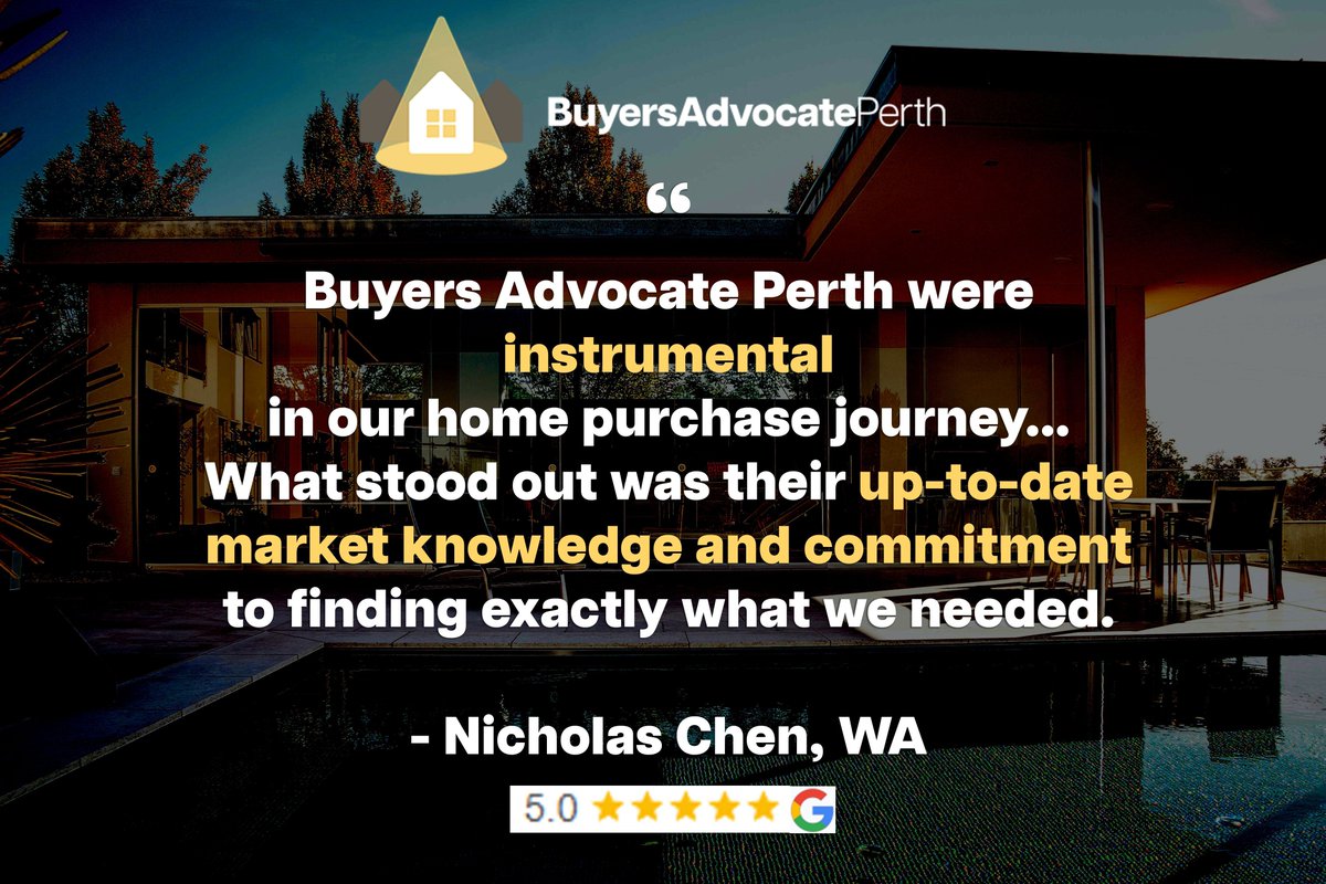BuyerAgentPerth's tweet photo. Markets move.

Decisions need to reflect what’s happening now — not what worked before.

“Up-to-date market knowledge… made the difference.”

Appreciate the trust, Nicholas.

#PerthProperty #PropertyInvestment 

https://t.co/KTWQTGyCaR https://t.co/ngtDEO8KX4