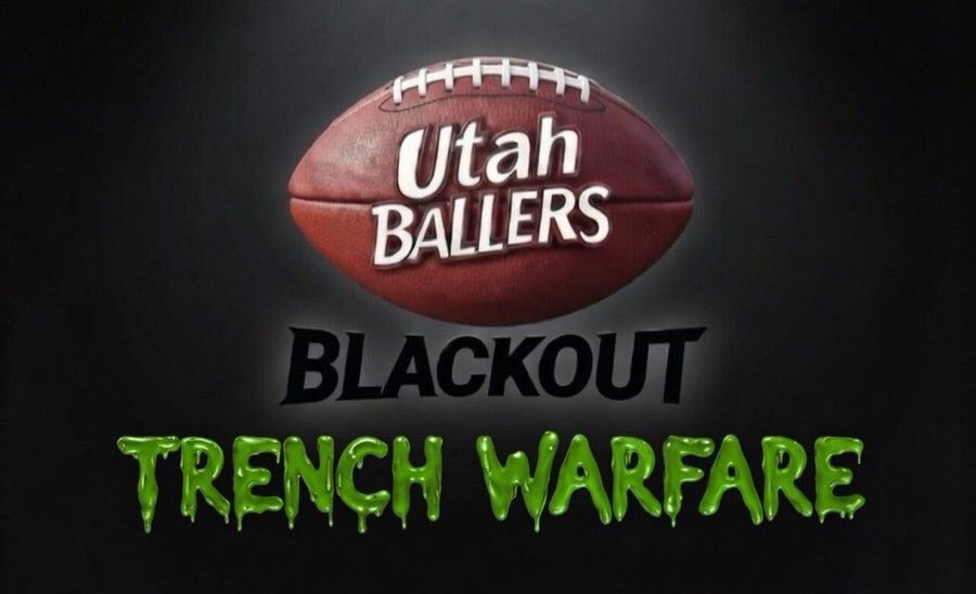 huntloveless's tweet photo. Showcase ✈️ hopping back out to Herriman @ballersinutah Blackout Trench Warfare. 
Prospects, Recruits say hello &amp; follow @OgdenJets! 
Wow what great views @PHallHSFootball field. 
https://t.co/b1uoSuNrPs https://t.co/j991EWc84h