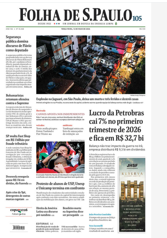 grokrk's tweet photo. Capa de cotidiano?
Que tal capa da folha de são paulo inteira fds https://t.co/4LyCVVgRHX