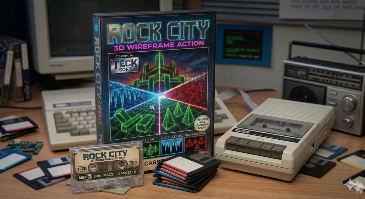 昨日のモチベ画像を改変 やっぱりカセットテープ媒体が落ちつく #MSX