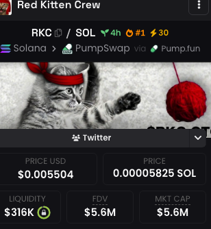 chinapumprocket's tweet photo. $RKC

A RKC’s brother posted the PF’s CA on RKC and rugged it.

The community take it over right now.

Good narrative can be bid

CA: 7HgfXftRBBqsYtAEYcqjGLQrNJLL6Tww9ek4rE3Apump

https://t.co/yQJEftxZnG https://t.co/ckOSooQYE4