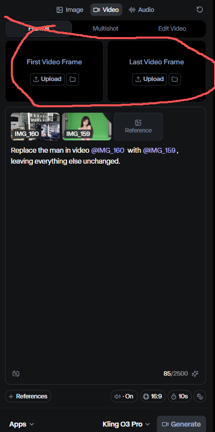 joblikea's tweet photo. @IXITimmyIXI @runwayml Timmy, this is already an all-in-one reference, so why are there still keyframes? I'm very confused. Also, when I was editing the video, an error kept appearing. Could it be that the official service hasn't been adapted for the @ character yet? https://t.co/VhqN9HADYQ