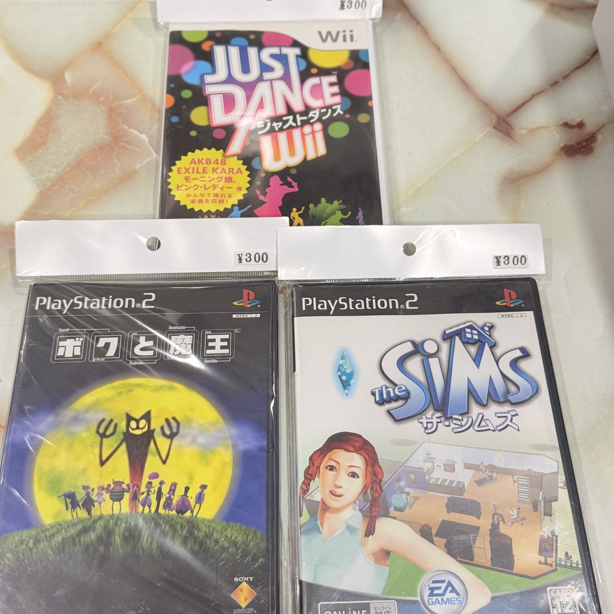 ゲームソフト ps2 wii などが入荷してます。 各300円⭕️