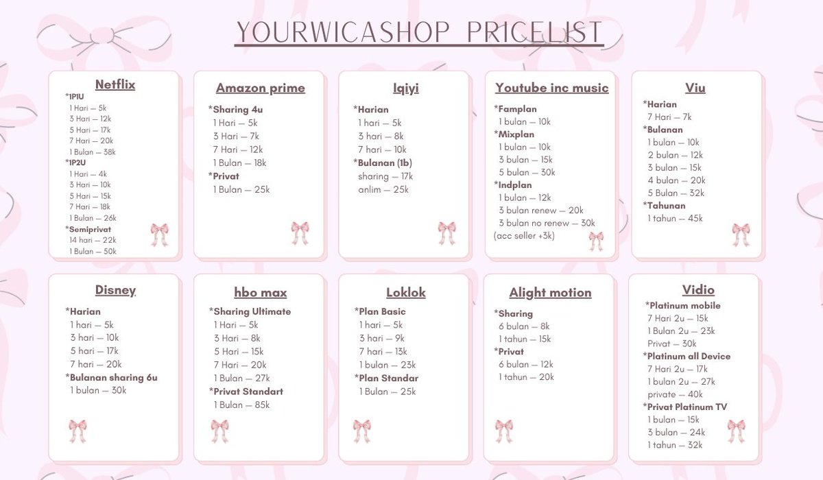 premappcas's tweet photo. Our pricelist 🍒
tanya tanya dlu jg gapapa, more info sung 👇
☎️: https://t.co/T2gZRZFdaK https://t.co/dxyOjuy8l4