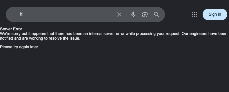 AayushDutt's tweet photo. Google down?! https://t.co/UaBQObEGZh