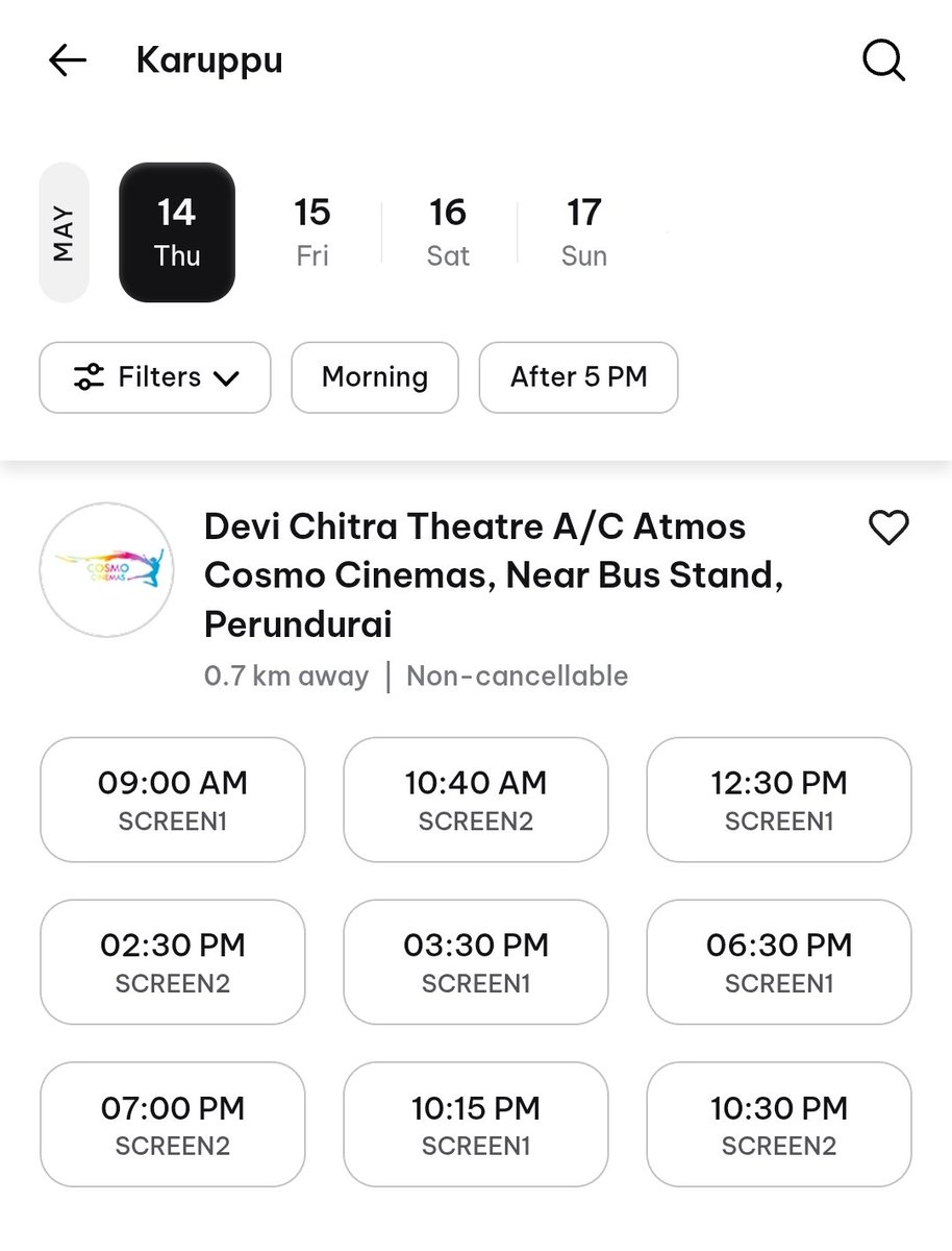 Cosmo Cinemas tweet media