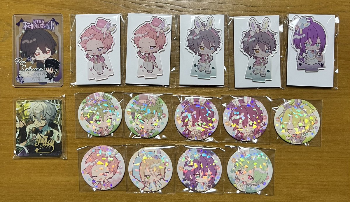 anst174's tweet photo. 【交換/譲渡】あんスタ アニカフェ
譲)①缶バッジ▷☆ジュイス ☆望見 ♡日和 宗 藍良 ○マヨイ ○巽
②コロッタ▷○カンナ
③アクスタ▷○宗 みか ○マヨイ
④ステッカー▷☆ジュイス ★望見 ☆レオ 嵐 宗 ☆みか ☆HiMERU ☆ニキ 敬人 奏汰 創 アドニス 章臣
求)画像3
郵送希望 https://t.co/dVq7p4fp8F