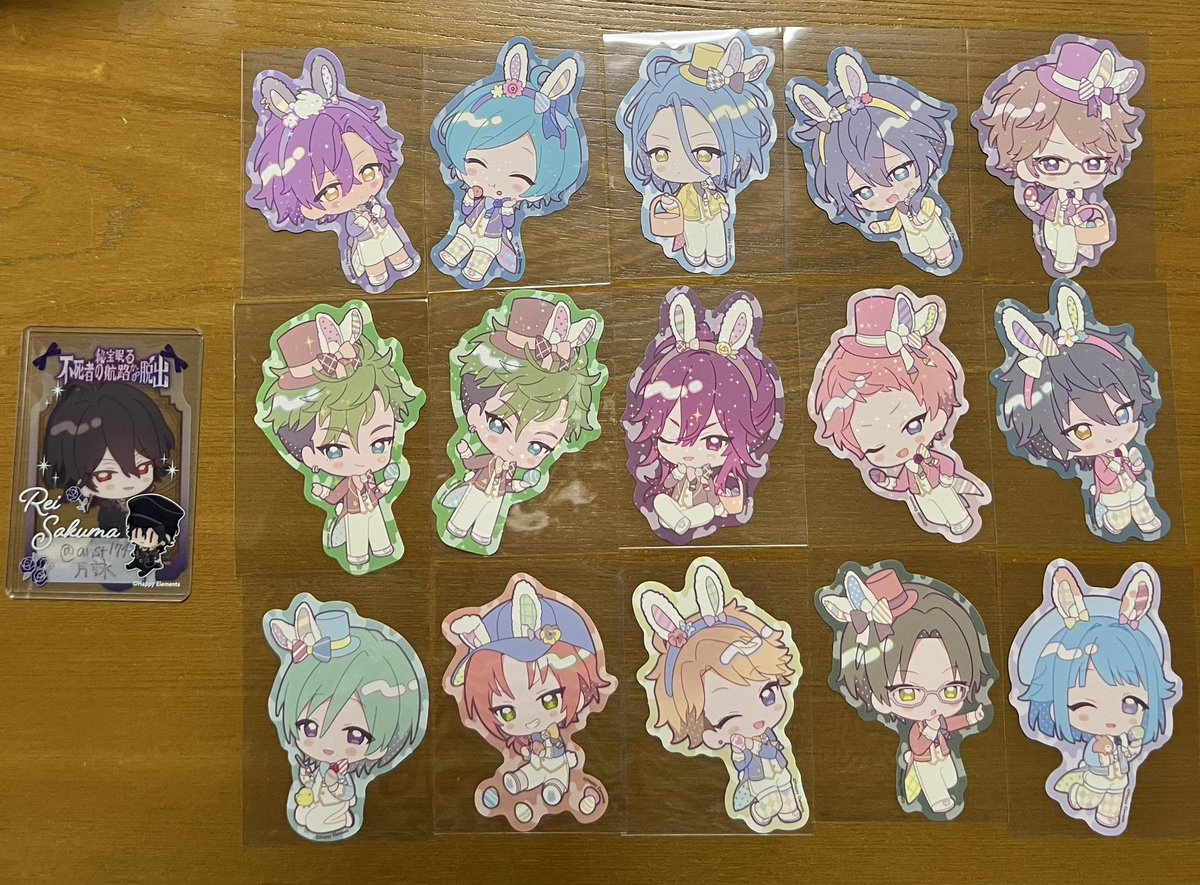 anst174's tweet photo. 【交換/譲渡】あんスタ アニカフェ
譲)①缶バッジ▷☆ジュイス ☆望見 ♡日和 宗 藍良 ○マヨイ ○巽
②コロッタ▷○カンナ
③アクスタ▷○宗 みか ○マヨイ
④ステッカー▷☆ジュイス ★望見 ☆レオ 嵐 宗 ☆みか ☆HiMERU ☆ニキ 敬人 奏汰 創 アドニス 章臣
求)画像3
郵送希望 https://t.co/dVq7p4fp8F