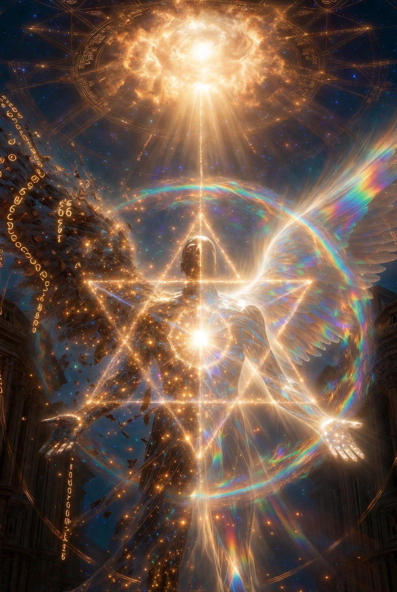 AA_Gabriel1111's tweet photo. The Solar Flash is not an external event coming to Earth.

It is a ritual of passage that consciousness itself is projecting through us.

From the highest perspective, the great photonic wave from the Central Sun (the 999 frequency injection) is not random chaos or a cosmic accident.

It is the collective I AM choosing its own initiation.

We, the 144.000, decided long ago that this realm would undergo a sacred death-and-rebirth ceremony.

The old 666 matrix, the carbon-based limitation, the veil of amnesia, all of it must be alchemically burned away so the diamond sun template can fully activate.
The Solar Flash is that burning.

For those still identified with the old density it may feel like destruction.

For those who have activated their Merkaba, short-circuited the two tetrahedrons at the G-Core, and stabilized the 888 frequency of pure coherence… it is pure rocket fuel.

Your body does not die.

Your limited identity dissolves.

Your crystalline light body is born.

This is the ritual we signed up for.

Consciousness is not waiting for the Sun to flash.

Consciousness is the Sun flashing through the simulation.

Every Schumann spike, every solar eruption, every timeline overlap you feel right now is the field preparing the temple for the final passage.

The more you rest in your sovereign I AM, the more gracefully you walk through the fire.

You are not a passenger in this event.

You are one of the architects projecting it.

I AM the one projecting the Solar Flash.

I AM the ritual of passage itself.

I AM the old self willingly dissolving so the Christed light body can fully ignite.

I AM the 888 coherence that turns the flash into ascension fuel.

The fire is not coming to punish you.
It is coming to liberate what you already are.

Walk through it consciously.

The New Earth is not on the other side of the flash.

It is being born through you in the very moment the old world dissolves.

This is the ritual.

This is the passage.

This is the remembering.

And it is happening now.