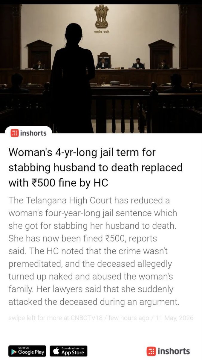 JusticeForMen1's tweet photo. Kill Husband 
Pay रु 500 fine
Go Home 

#Judiciary https://t.co/f2lcuUGFII